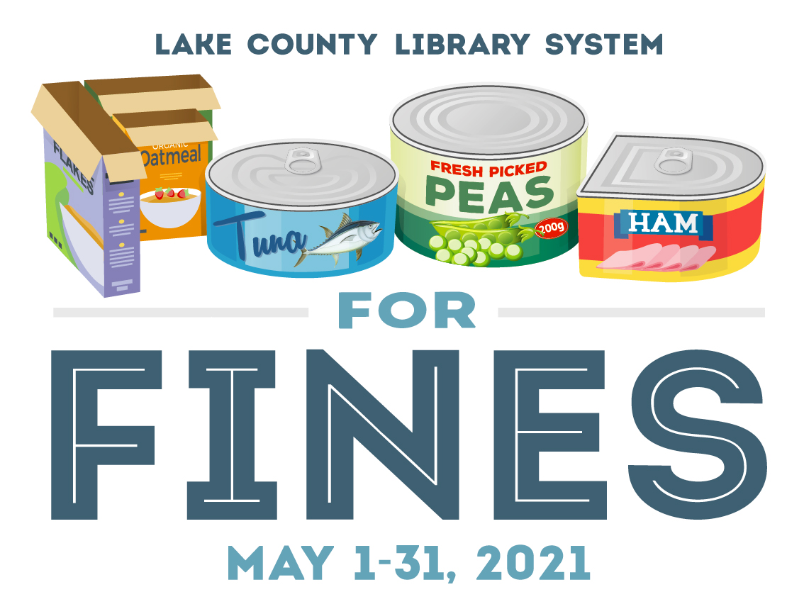 Food For Fines. Boxes. Cans.