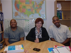 Lynne, Tavares tutor, Lee and Franz enjoying the hard work!